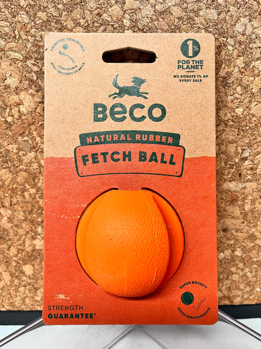 Beco Fetch Ball Natural Rubber Toy